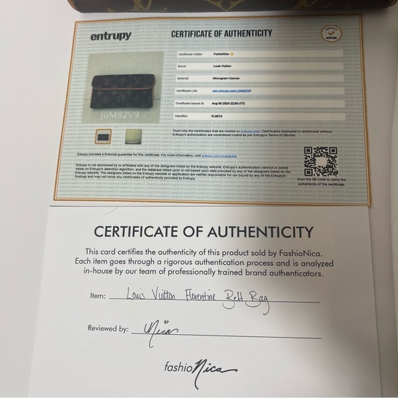 Louis Vuitton Monogramed Belt Bag 💎 AUTHENTICATED 💎 Belly Bag Serial FL0013 - Picture 16 of 17